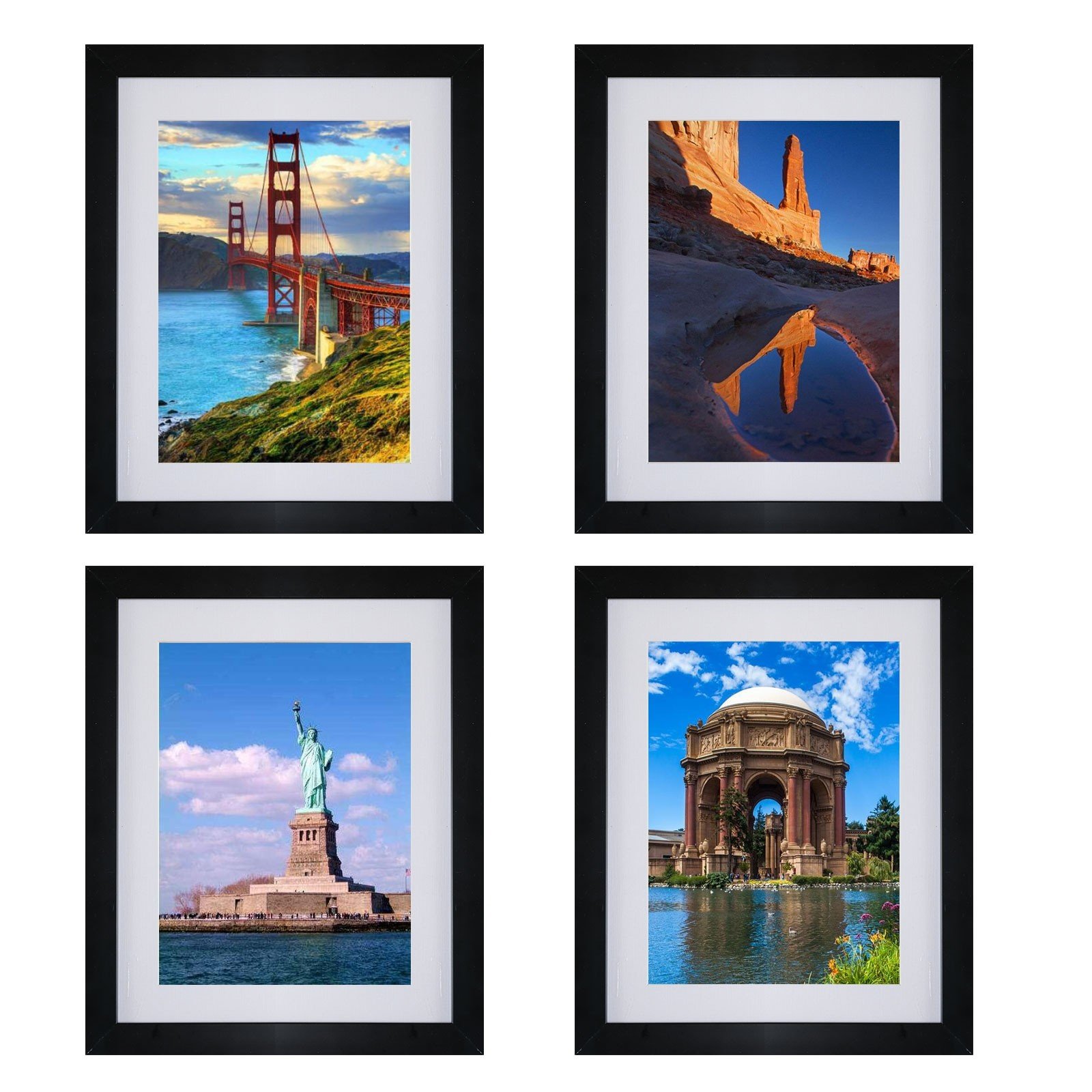 Voilamart 8x10 Picture Frames Set of 4, Display 8x10 Picture Frames