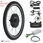 Voilamart 20'' ( 406 ) 48V 1000W Ebike 100mm Dropout Front Hub Motor Wheel Electric Bicycle Conversion Kit