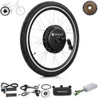 Voilamart Electric Bicycle Conversion Kit 48V 1000W Ebike 26" 135mm Rear Hub Motor Wheel Kit E-Bike Conversion Kit for Turn Pedal Bike into Ebike