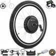 Voilamart Electric Bicycle Kit 26" Rear Wheel 48V 1000W E-Bike Conversion Kit with LCD Display, Cycling Hub Motor with Intelligent Controller and PAS System for Road Bike(Without Battery)